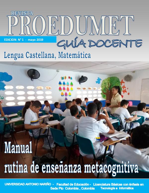 REVISTA PROEDUMET LENGUAJE Y MATEMÁTICA LENGUAJE Y MATEMÁTICA