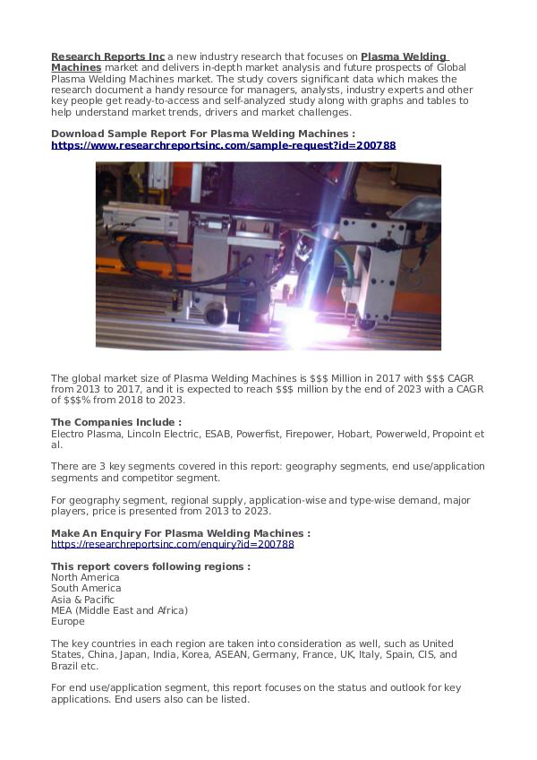 Plasma Welding Machines