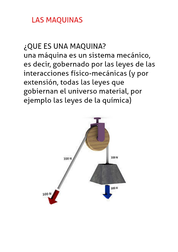 LAS MAQUINAS LAS MAQUINAS