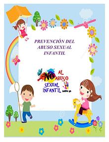 PREVENCIÓN ABUSO SEXUAL INFANTIL