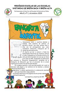 Pancarta Infantil n&ordm;1. Diciembre 2019.