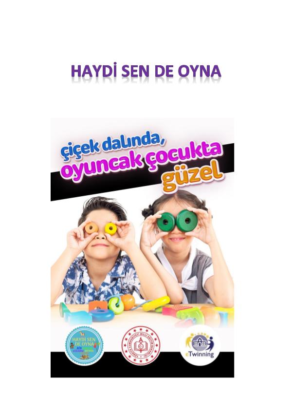 HAYDİ SEN DE OYNA E TWİNNİNG PROJESİ SONPDF-dönüştürüldü