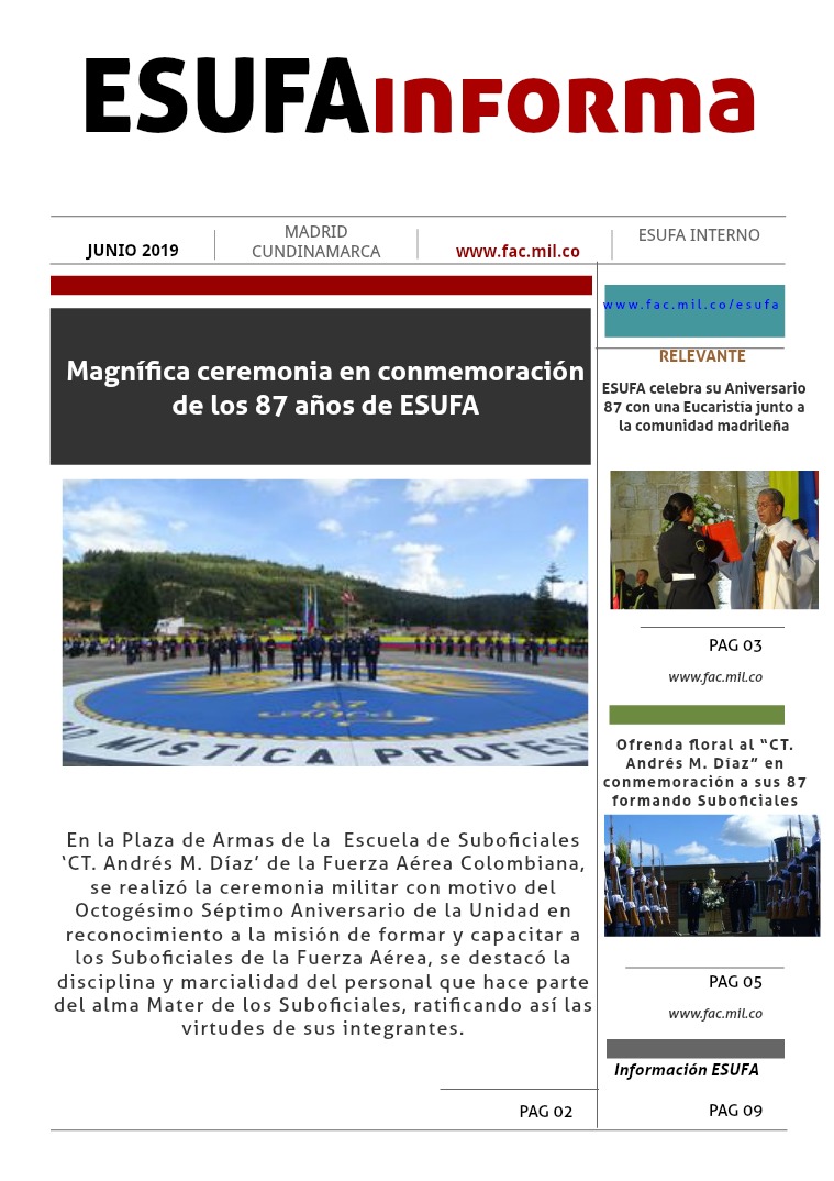 ESUFAinforma Cuarta Edición JUNIO Cuarta edición mes de JUNIO, ESUFAinforma 2