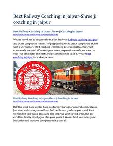 Railway Coaching in Jaipur- SHREE JI Study Center