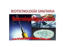 BIOTECNOLOGÍA SANITARIA