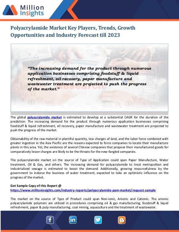 Polyacrylamide Market Polyacrylamide Market