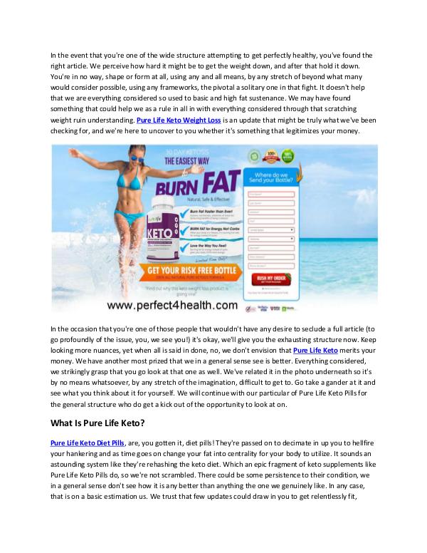 Pure Life Keto Best way To Burn Fat Fast Reviews, Price Pure Life Keto