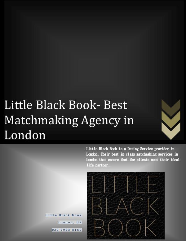 Little Black Book Little Black Book- An Introduction Agency to Find