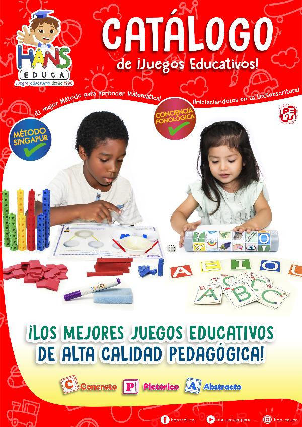 CATÁLOGO HANS EDUCA ARMADO CATALOGO