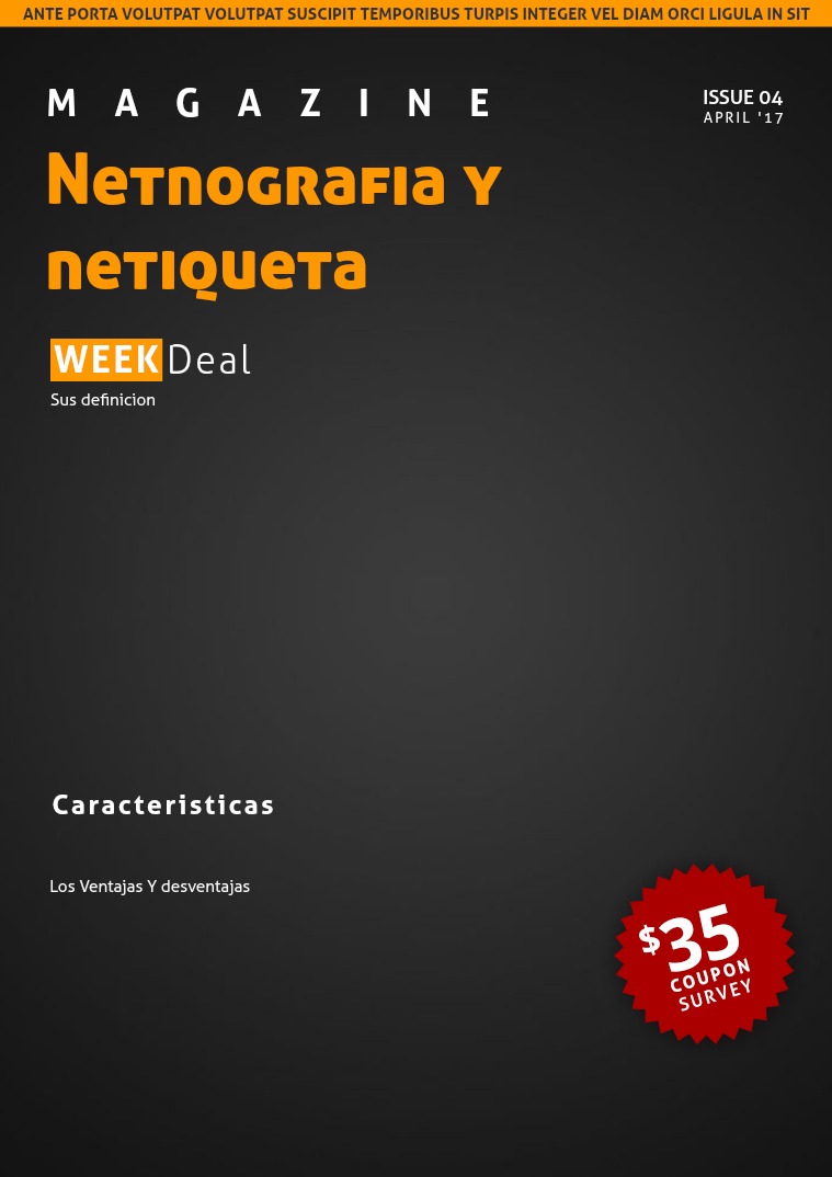 Netnografia Y netiqueta 1