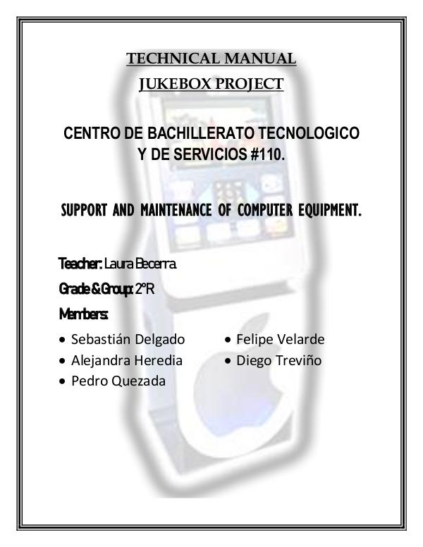 Manual en Inglés TECHNICAL MANUAL bien