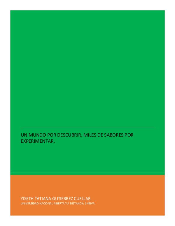 Desarrollo, Nutrición y Experiencia en la Industria de Alimentos REVISTA