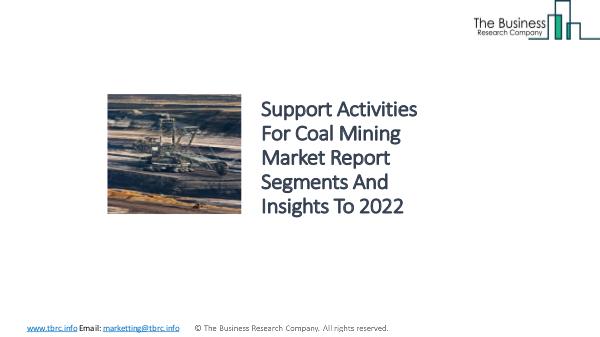 Support Activities For Coal Mining Market - Indust