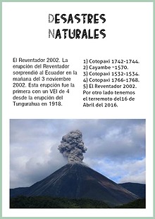 Riesgos en el Ecuador