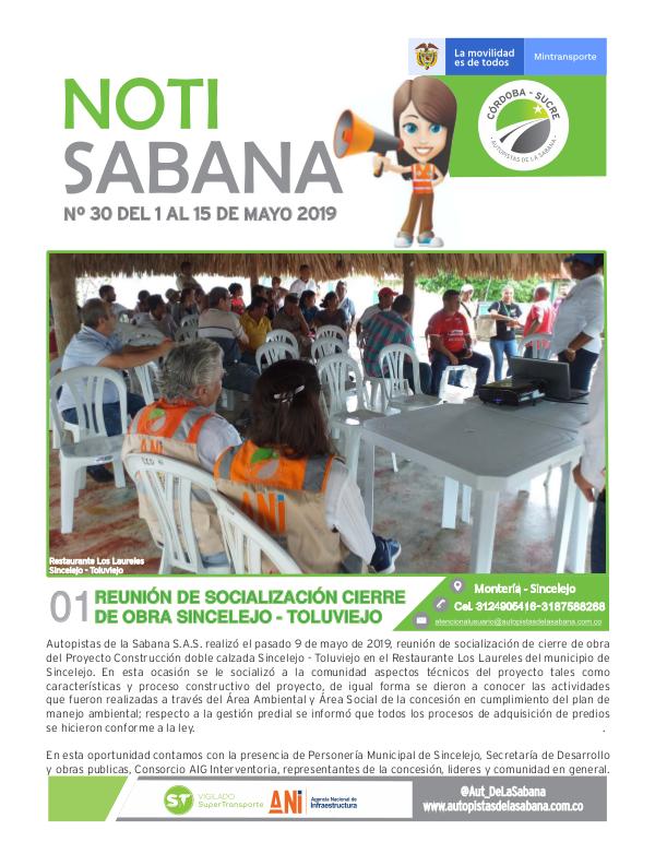 NotiSabana NOTISABANA 30