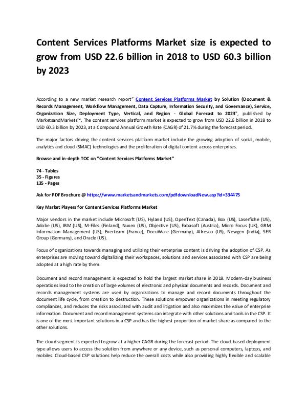 Information Communication and Technology Reports CSP Market Report