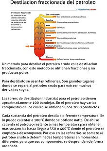 Destilacion fraccionada del petroleo