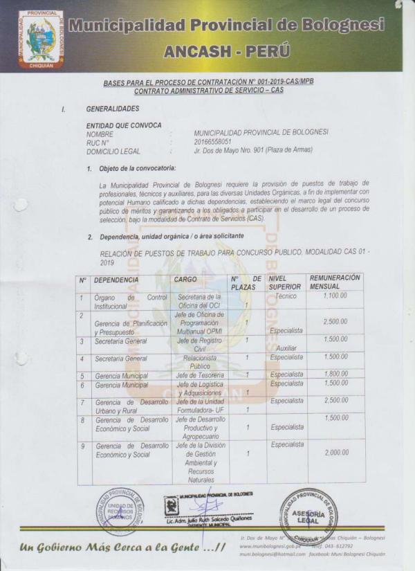 Contrato Administrativo de Servicios Contrato Administrativo de Servicio