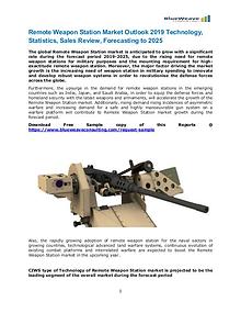 Remote Weapon Station market 2019-2025