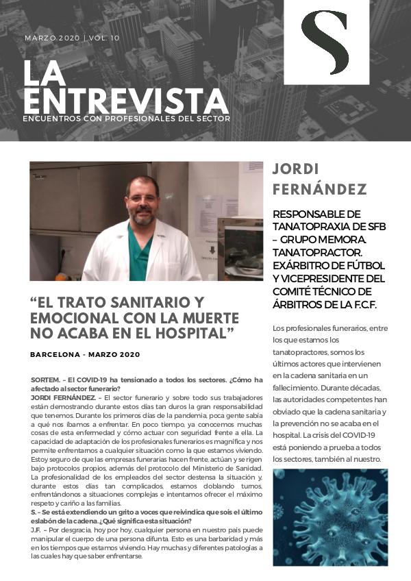 Entrevista a Jordi Fernández Entrevista a Jordi Fernández