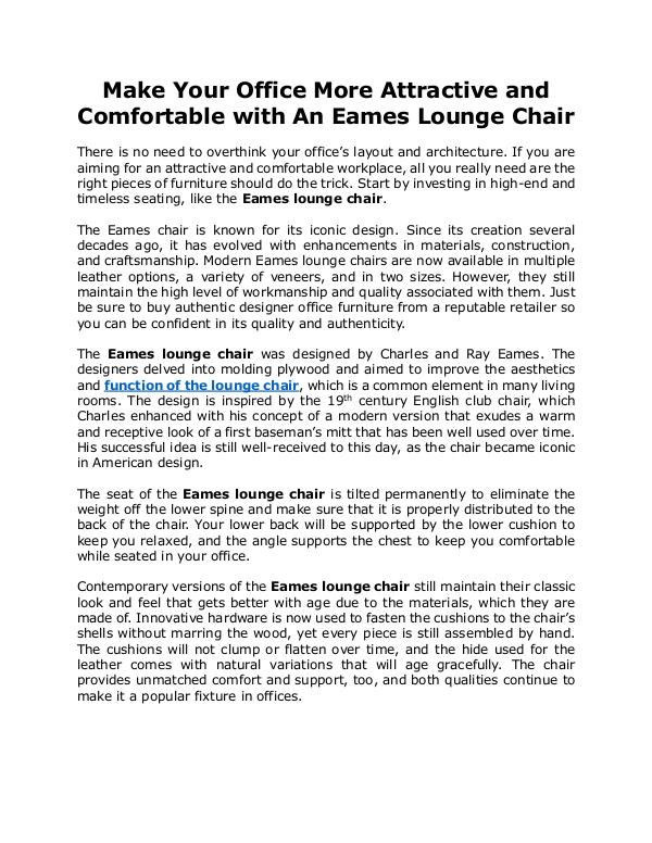 Eames Lounge Chair