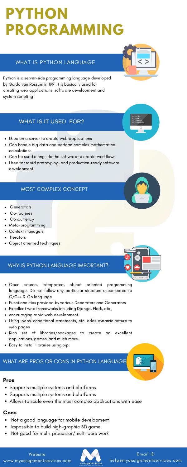 My Assignment Services Python programming Infographics