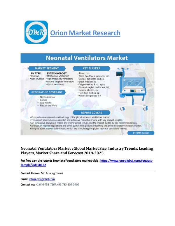 Tea & Tea Beverages Market: Global Market Size, Forecast to 2025 Neonatal-Ventilators-Market