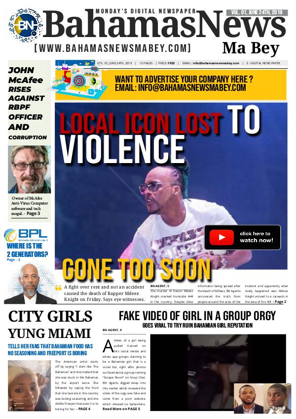 BN Volume 1 BN News Paper - June 24 2019 Final Copy