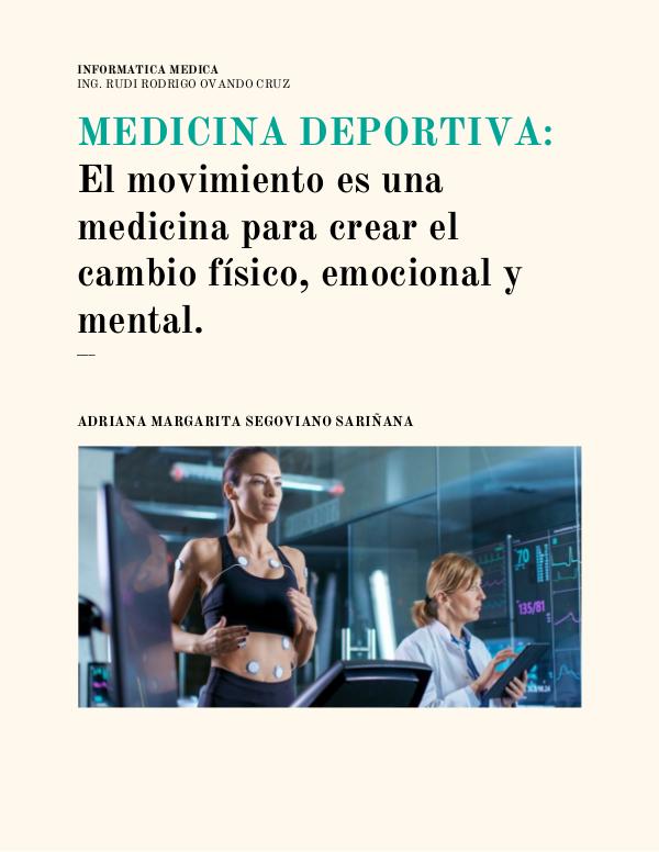 MEDICINA DEL DEPORTE Investigación de articulos medicos