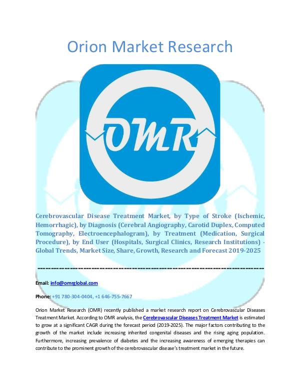 Cerebrovascular Diseases Treatment Market