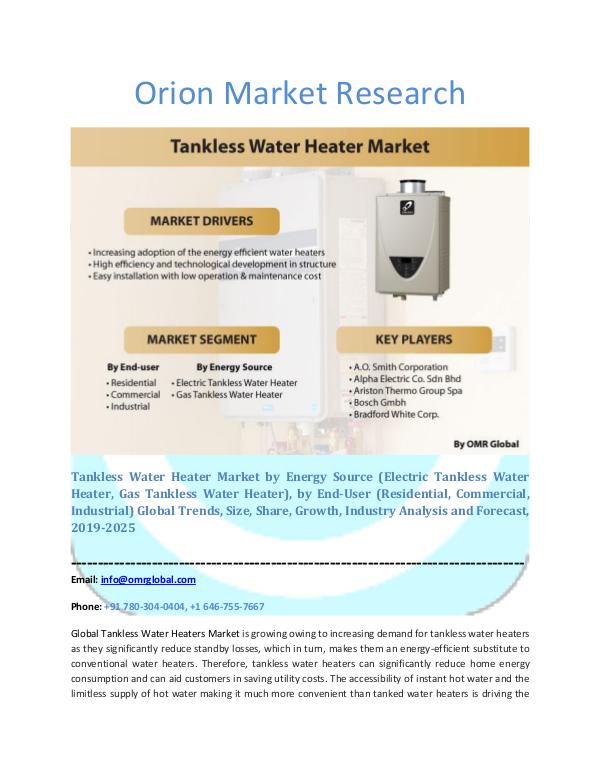 Tankless Water Heater Market