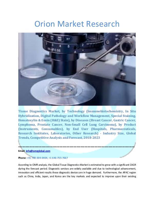 Orion Market Research Report Tissue Diagnostics Market