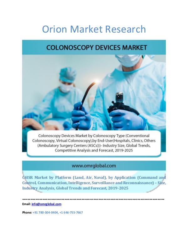 Colonoscopy Devices Market