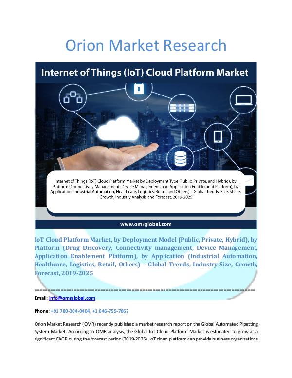 IoT Cloud Platform Market