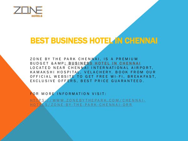 Best Business Hotel in Chennai