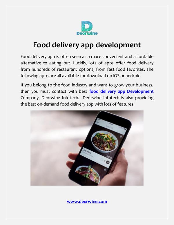 Food delivery app development Food delivery app development