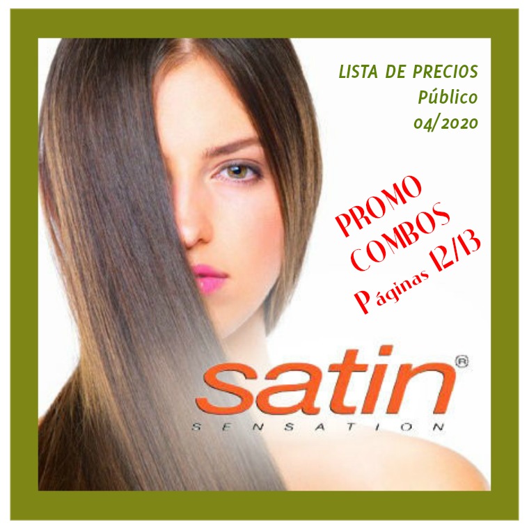 Catálogo Satin Sensation Precios Público, catálogo 02/20