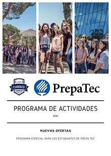 Programa de Actividades : Campus International de Cannes / Prepa Tec