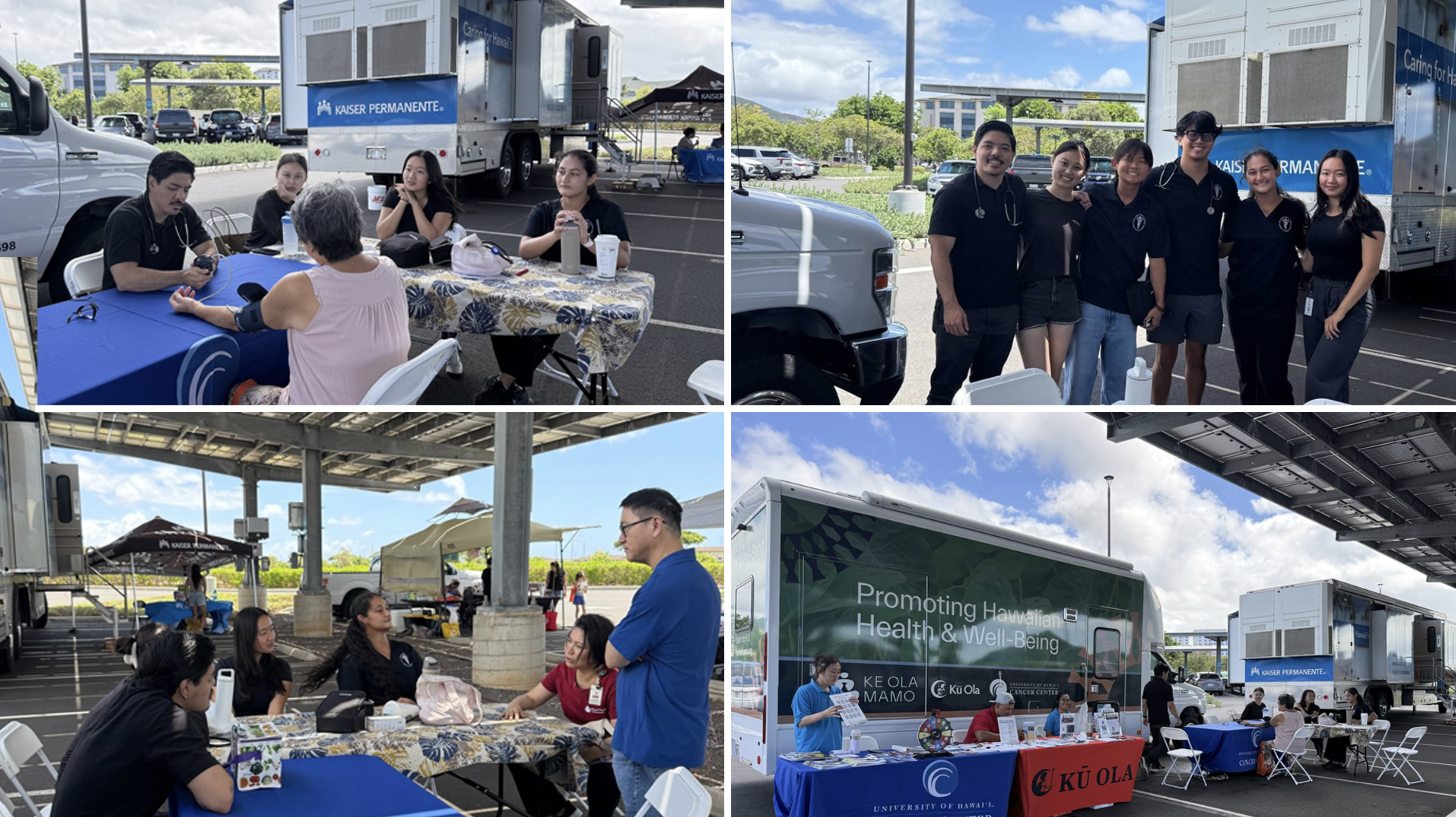 Kū Ola mobile clinic collage
