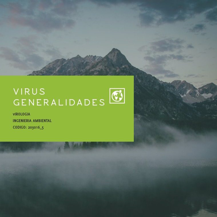 VIRUS GENERALIDADES, INGENIERIA AMBIENTAL CURSO DE