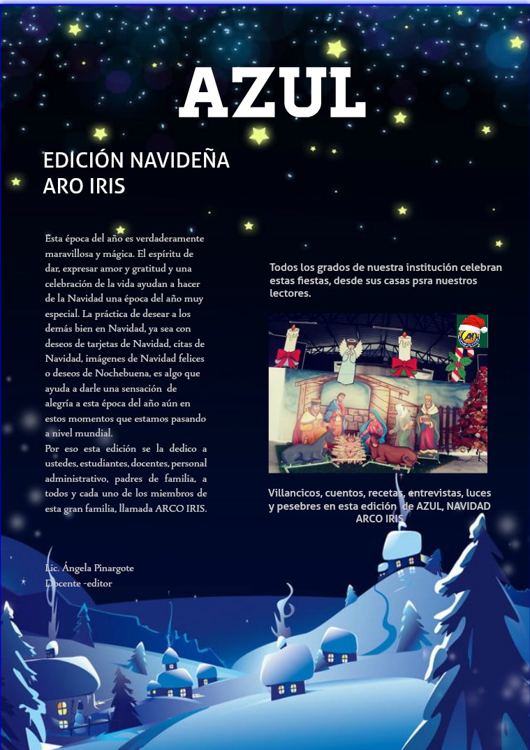 NAVIDAD AZUL DICIEMBRE DEL 2020