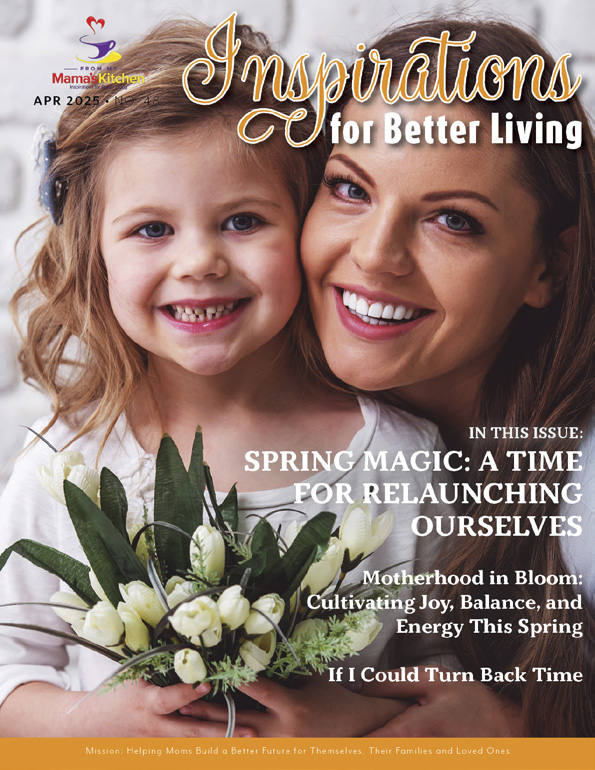Inspirations for Better Living — cover: mother and daughter with bouquet