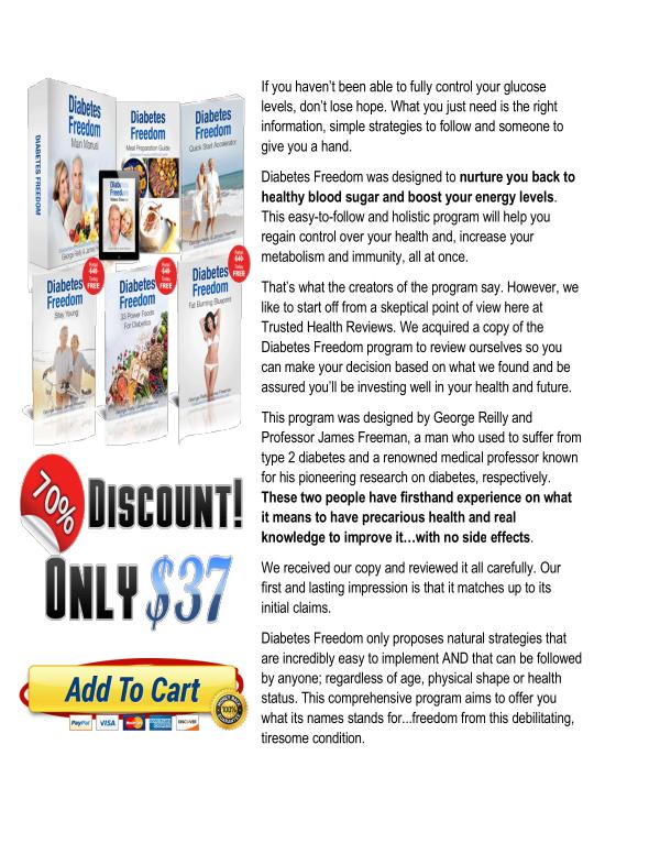 Diabetes Freedom PDF Download Free | George Reilly Reviews