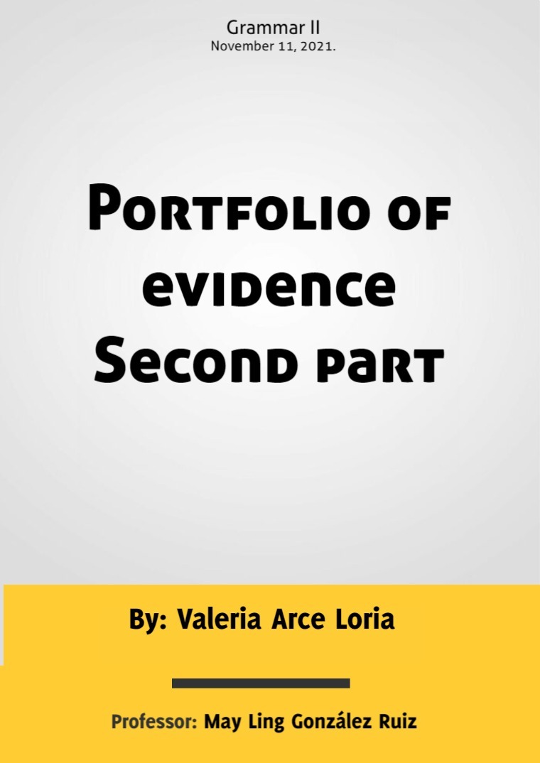 Porfolio of evidence