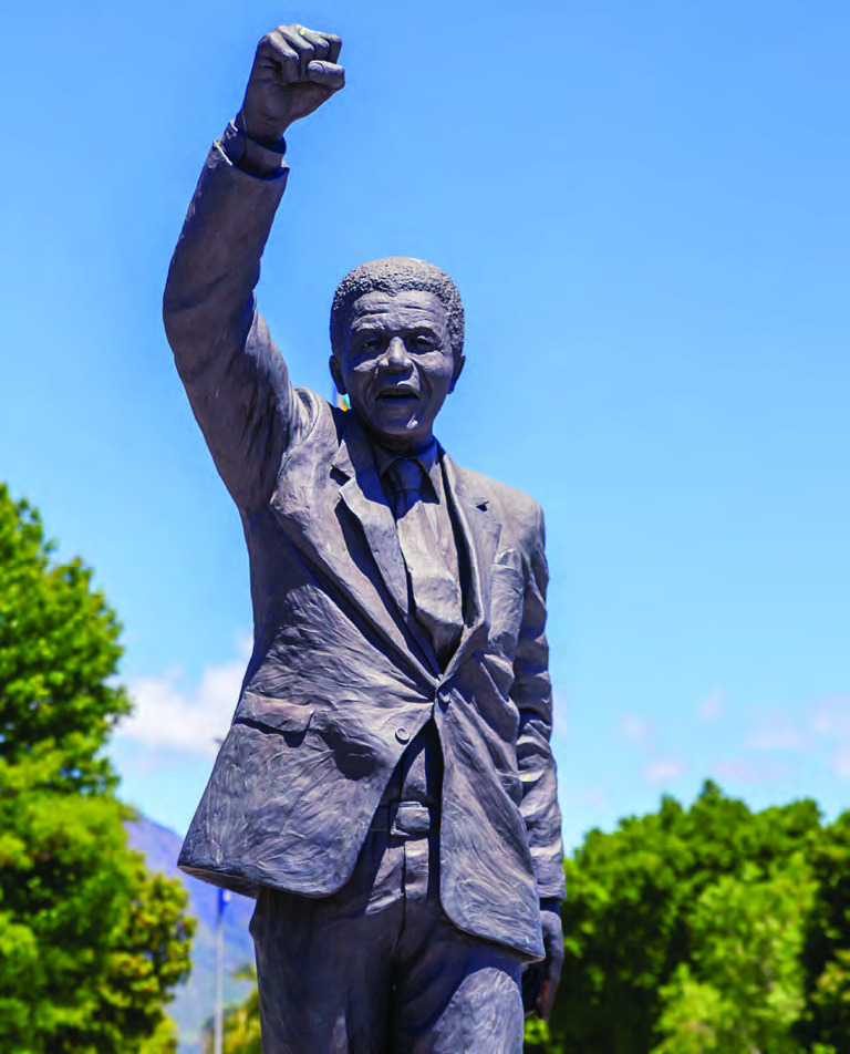 Nelson Mandela statue, Paarl, South Africa