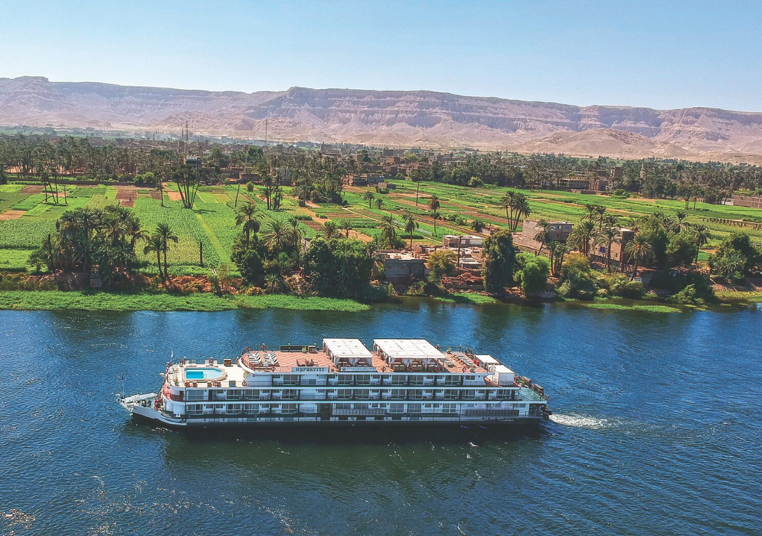 The privately-chartered Nefertiti