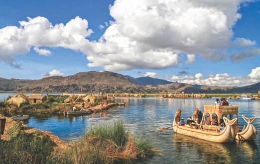 Floating islands, Lake Titicaca, Bolivia